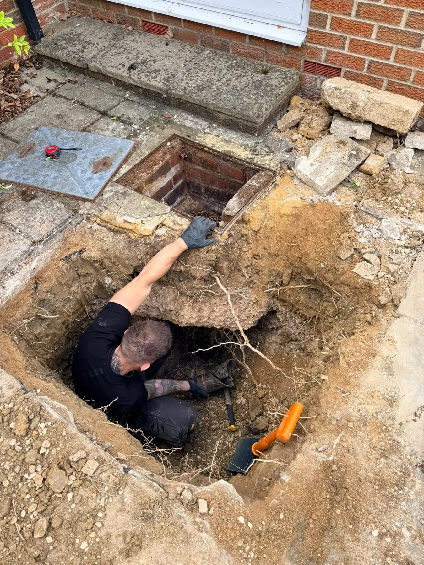 Drainage excavation & replacement